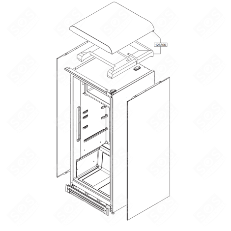 DESSUS (REPÈRE 126806) KÜHLSCHRANK, GEFRIERSCHRANK - 5H5510838