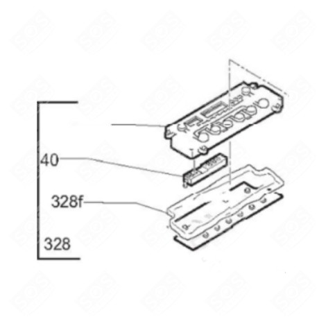TASTATURMODUL WASCHMASCHINE - 46007166