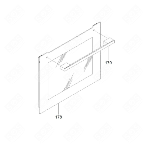 AUSSENGLAS (REFERENZ 178) BACKOFEN, KÜCHENHERD - 70041187