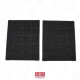 2ER SET KOHLEFILTER 235 X 190 MM AFFCAF16 AIRFORCE DUNSTABZUGSHAUBE - AIRFORCE AFFCAF16