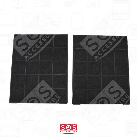 2ER SET KOHLEFILTER 235 X 190 MM AFFCAF16 AIRFORCE DUNSTABZUGSHAUBE - AIRFORCE AFFCAF16