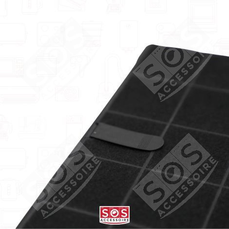 2ER SET KOHLEFILTER 235 X 190 MM AFFCAF16 AIRFORCE DUNSTABZUGSHAUBE - AIRFORCE AFFCAF16