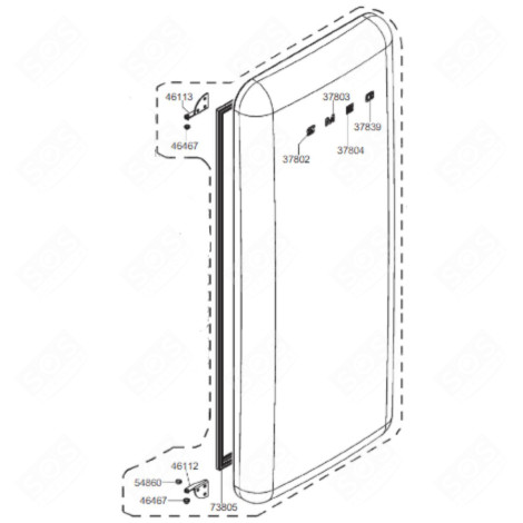TÜR (KÜHLSCHRANKTEIL) KÜHLSCHRANK, GEFRIERSCHRANK - 696135803