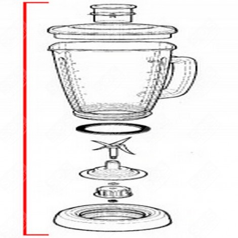 BEHÄLTER FÜR MIXER KOMPLETT KÜCHENMASCHINE - MS-5863173