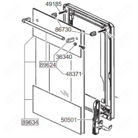 TÜRSCHEIBE (KENNZEICHEN 89634) BACKOFEN, KÜCHENHERD - 682535290