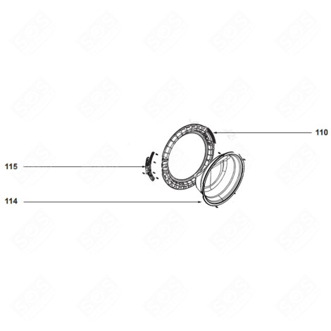 INNENRAHMEN (KENNZEICHEN 110) WASCHMASCHINE - AS0067562