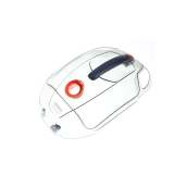 Haube, transparenter schwarzer Deckel