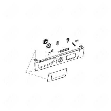 EIN AUS-SCHALTER (KENNZEICHEN 012) WASCHMASCHINE - C00270772, 482000086586