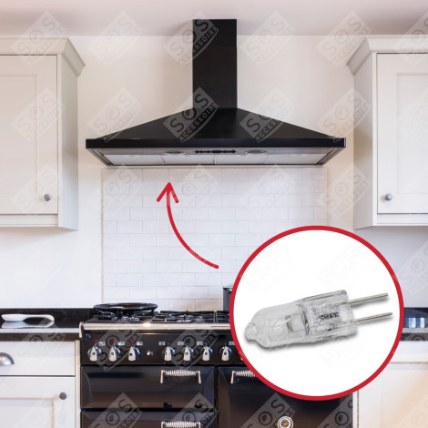 LAMPE 12V - 20W - G4 - 28 MM - DURCHM.  7 MM DUNSTABZUGSHAUBE - 484000000983, 50240103007