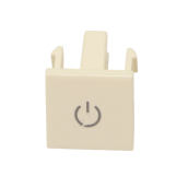 Weißer Ein-/Ausschalter
