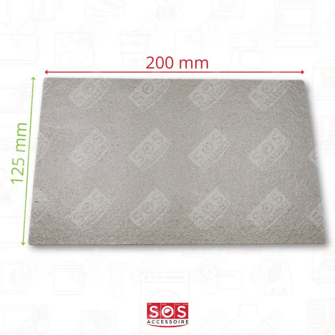 GLIMMERSCHEIBE ZUSCHNEIDBAR 200 X 125 MM MIKROWELLE, MIKROWELLENHERD - 23401, PSA522