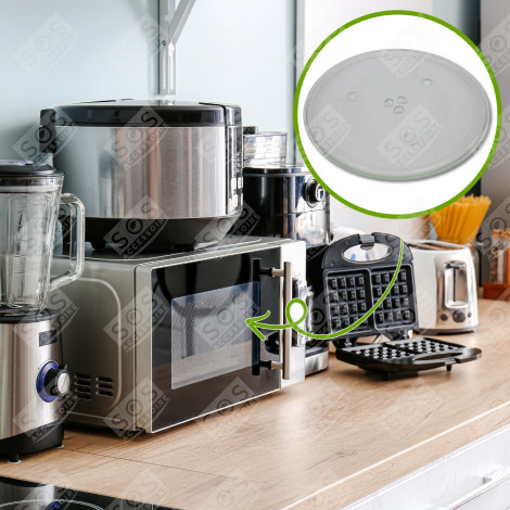 DREHTELLER AUS GLAS DURCHM. 34 CM MIKROWELLE, MIKROWELLENHERD - E06014N30BP, Z06014N30BP