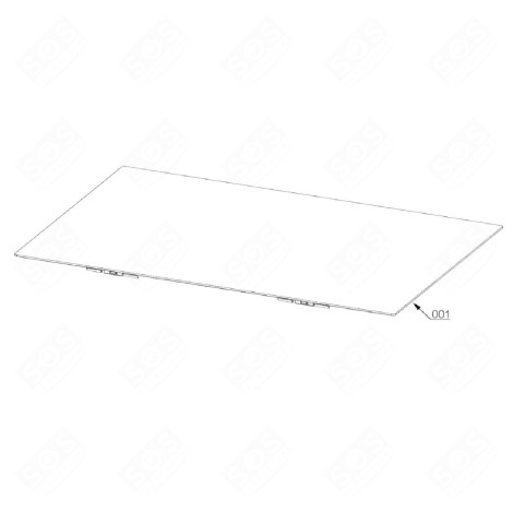 GLASKERAMIK-OBERFLÄCHE 910 X 410 MM KOCHPLATTEN, HERDPLATTEN, KOCHFELD - 5618260110
