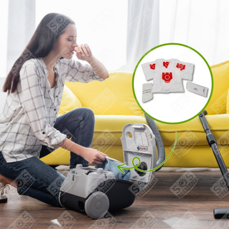 SET VON 9 PACKUNGEN MIT 4 KOMPATIBLEN FJM-STAUBSAUGERBEUTELN STAUBSAUGER - 9917710