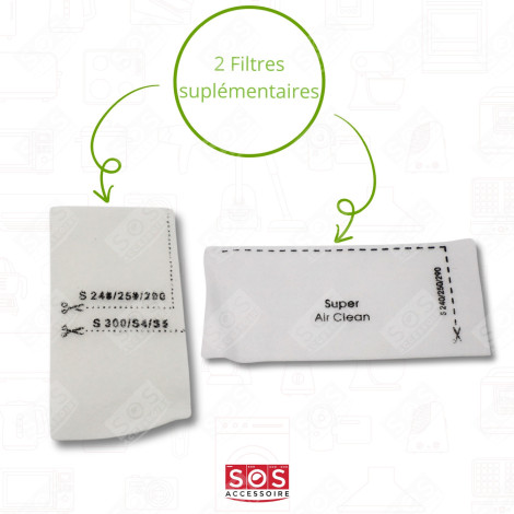 SET MIT 8 KARTONS MIT JE 4 SYNTHETISCHEN FJM STAUBBEUTELN KOMPATIBEL STAUBSAUGER - 9917710