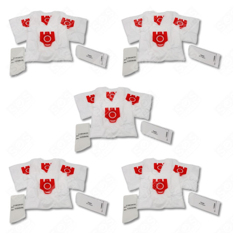 SATZ VON 5 BOXEN MIT 4 KOMPATIBLEN SYNTHETISCHEN FJM-STAUBSAUGERBEUTELN STAUBSAUGER - 9917710