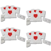 Satz von 4 Packungen mit 4 synthetischen Staubbeuteln FJM-kompatibel