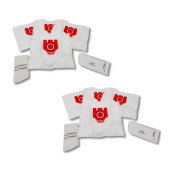 Set von 2 Schachteln mit 4 synthetischen Staubbeuteln FJM kompatibel
