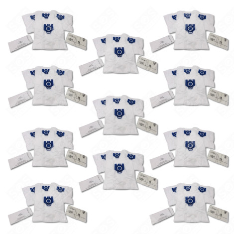 SATZ VON 11 GN-KOMPATIBLEN STAUBBEUTELN X4 UND 2 FILTERN STAUBSAUGER - 12281680