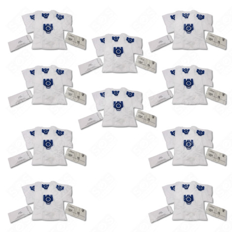 SET VON 10 KOMPATIBLEN STAUBSAUGERBEUTELN GN X4 UND 2 FILTERN STAUBSAUGER - 12281680