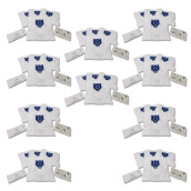 Set von 10 kompatiblen Staubsaugerbeuteln GN x4 und 2 Filtern