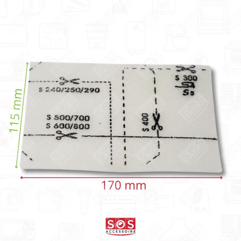 SATZ VON 7 KOMPATIBLEN GN-STAUBBEUTELN X4 UND 2 FILTERN STAUBSAUGER - 12281680