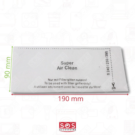 SATZ VON 7 KOMPATIBLEN GN-STAUBBEUTELN X4 UND 2 FILTERN STAUBSAUGER - 12281680