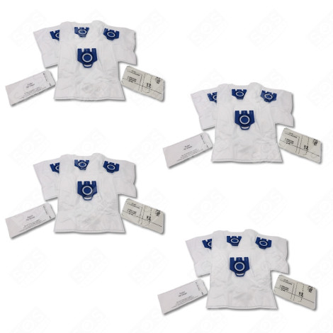 SET MIT 4 KOMPATIBLEN GN STAUBBEUTELN X4 UND 2 FILTERN STAUBSAUGER - 12281680