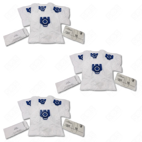 SATZ VON 3 GN-STAUBBEUTELN KOMPATIBEL X4 UND 2 FILTER STAUBSAUGER - 12281680