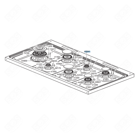 ORIGINALER HILFSZYLINDER REFERENZ 40241 BACKOFEN, KÜCHENHERD - 201050694, 00627364