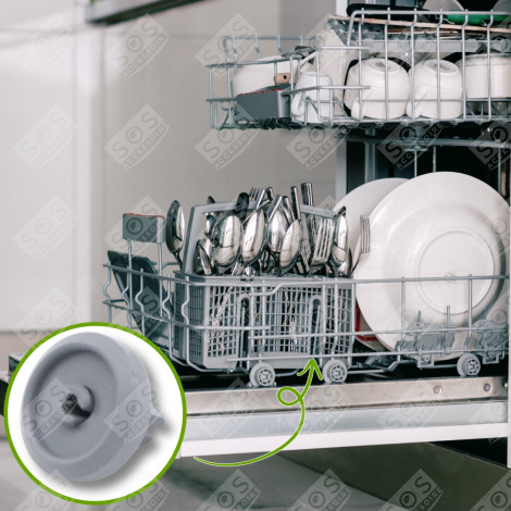 ROLLE FÜR UNTERKORB KOMPATIBEL GESCHIRRSPÜLER, SPÜLMASCHINE - 2372351, 2372352