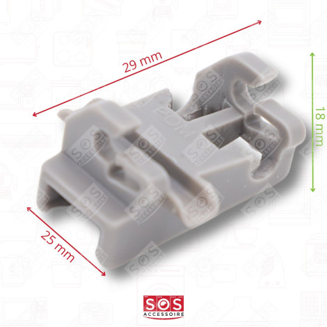 LAGER CLIPS BEFESTIGUNG GESCHIRRKORB, ORIGINAL GESCHIRRSPÜLER, SPÜLMASCHINE - 00611474