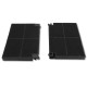 2ER SET KOHLEFILTER ROBLIN 5403002 23CM X 15CM DUNSTABZUGSHAUBE - 5403002, EFF55