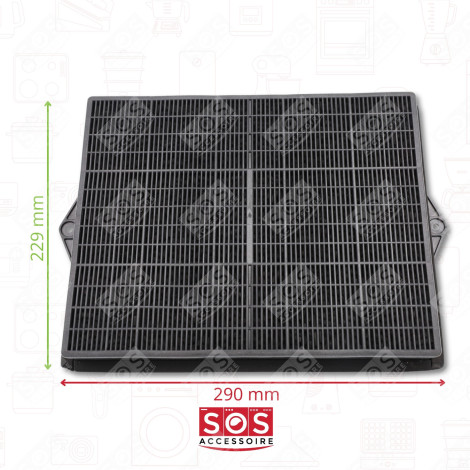 KOHLEFILTER RECHTECKIG TYP 160 (DKF41) (STÜCK) DUNSTABZUGSHAUBE - 481281718527, F00187/1