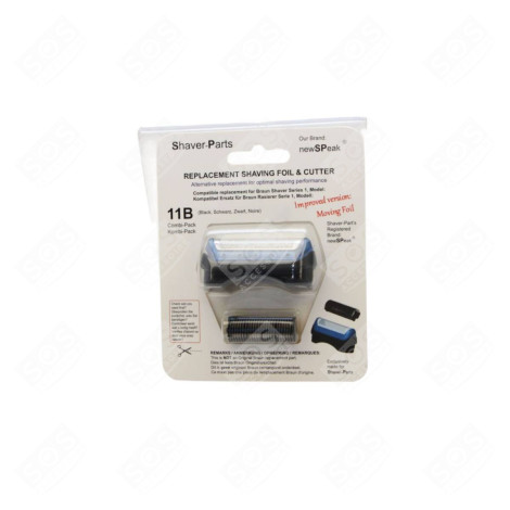RASIERGITTER BRAUN COMBIPACK 11B RASIERAPPARAT, HAARSCHNEIDEMASCHINE - 81387933, 11B