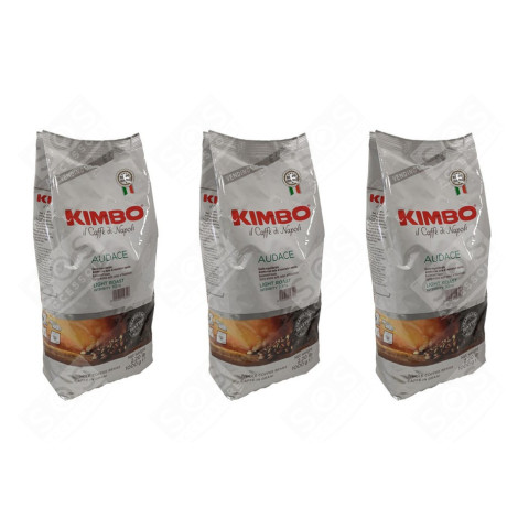 SET VON 3 PAKETEN KIMBO AUDACE KAFFEEBOHNEN 1KG KAFFEEMASCHINE, ESPRESSOMASCHINE - 9729000020