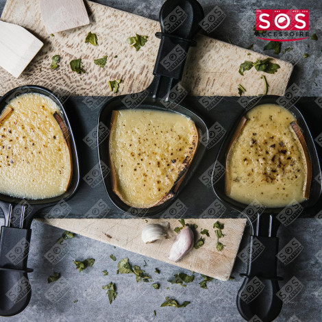 SATZ MIT 8 RACLETTEPFÄNNCHEN RACLETTE, TISCHGRILL, WOK - AS306002