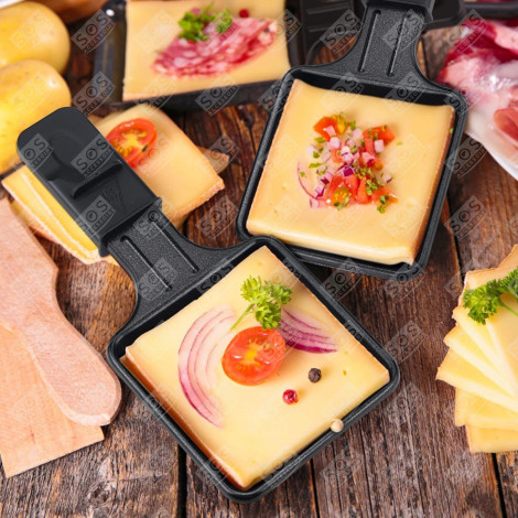 SATZ MIT 8 RACLETTEPFÄNNCHEN RACLETTE, TISCHGRILL, WOK - AS306001