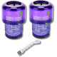 SET VON 2 HEPA FILTERN KOMPATIBEL MIT V11 V12 V15 MIT REINIGUNGSBÜRSTE STAUBSAUGER - 970013-02, 970013-02