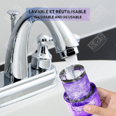 SET AUS 11 HEPA-FILTERN KOMPATIBEL MIT V11 V12 V15 MIT REINIGUNGSBÜRSTE STAUBSAUGER - 970013-02, 970013-02