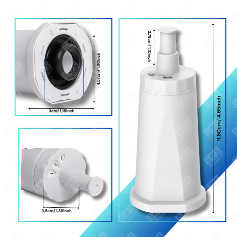 SET VON 12 WASSERFILTERN SCHWEIZ SAGE, CLAROSWISS BES008 KAFFEEMASCHINE, ESPRESSOMASCHINE - BES008, AS211011