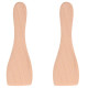 LOT DE 2 PELLES EN BOIS POUR POÊLON, SPATULES RACLETTE  RACLETTE, TISCHGRILL, WOK - AS306003