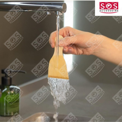 LOT DE 2 PELLES EN BOIS POUR POÊLON, SPATULES RACLETTE  RACLETTE, TISCHGRILL, WOK - AS306003