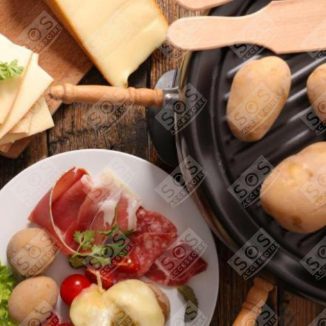 SATZ VON 3 HOLZSCHAUFELN FÜR PFÄNNCHEN, RACLETTE-SPACHTEL RACLETTE, TISCHGRILL, WOK - AS306003