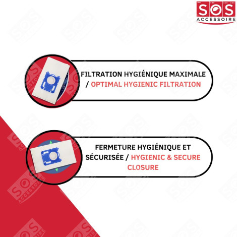 SET VON 8 BOXEN MIT 4 TASCHEN TYP S-BAG