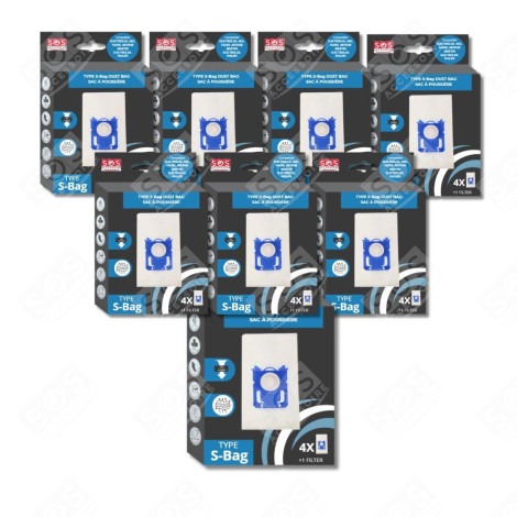 SET VON 8 BOXEN MIT 4 TASCHEN TYP S-BAG