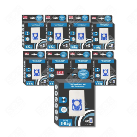 SET VON 9 BOXEN MIT 4 BEUTELN TYP S-BAG STAUBSAUGER - 9001684589