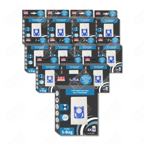 SATZ VON 12 BOXEN MIT 4 BEUTELN TYP S-BAG STAUBSAUGER - 9001684589