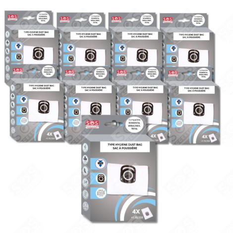 SET VON 11 SCHACHTELN MIT 4 BEUTELN + 1 HYGIENE+ FILTER STAUBSAUGER - ZR200520