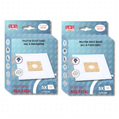 Satz von 2 Boxen mit 5 Beuteln und 1 Vorfilter SCHNEIDEN/KOMPAKT/GO/FORCE